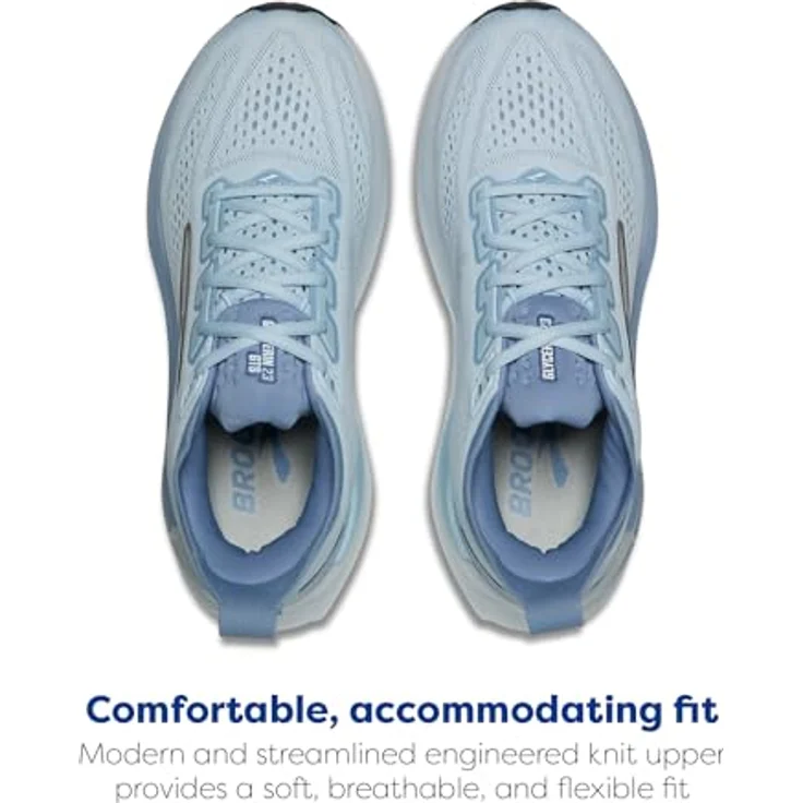 Brooks Glycerin GTS 23, Stabile Laufschuhe mit GuideRails™, atmungsaktivem Strickmaterial, NantucketBreeze/Rain/Clear, Größe 42 – Bild 4