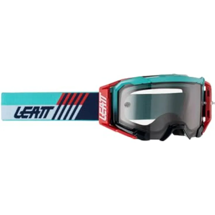 Leatt Goggle Velocity 5.5, Skibrille mit 170° WideVision Lens und permanentem Anti-Fog, Aqua Light Grey