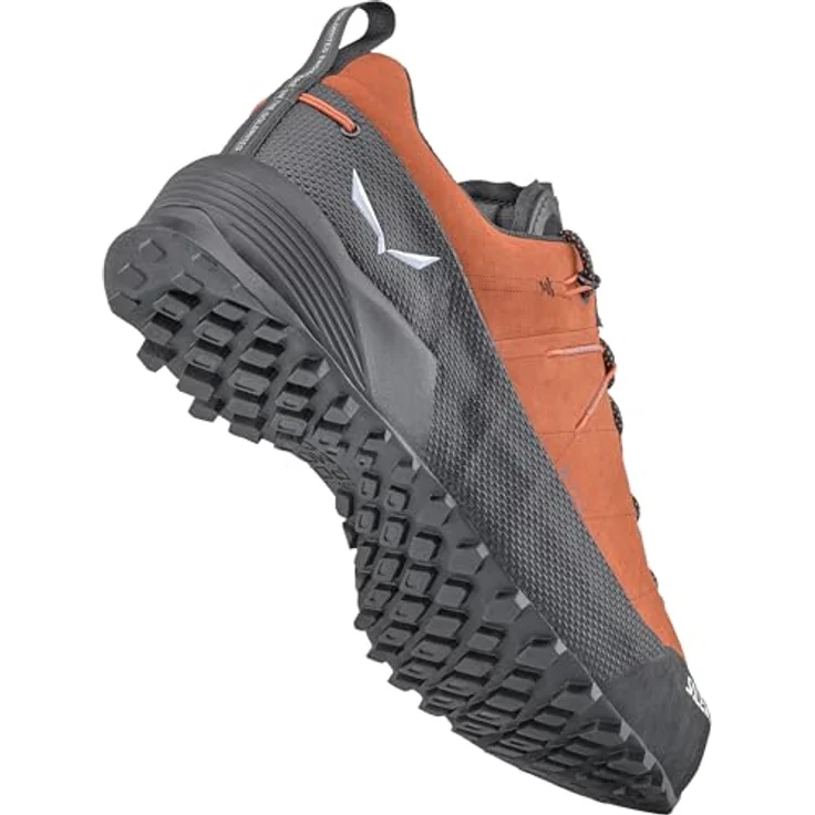 Salewa Wildfire Leather 2 GORE-TEX Herren Wanderschuhe, Schwarz, flexibel und stabil für felsiges Terrain mit griffiger POMOCA® Gummisohle und Climbing Lacing. – Bild 2