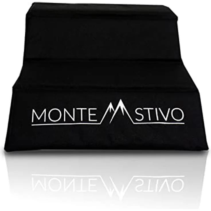 Monte Stivo Expedition, Isoliertes Sitzkissen 30 x 40 cm, 4-Fach faltbar für Kinder und Erwachsene, ideal zum Wandern, Schwarz – Bild 2