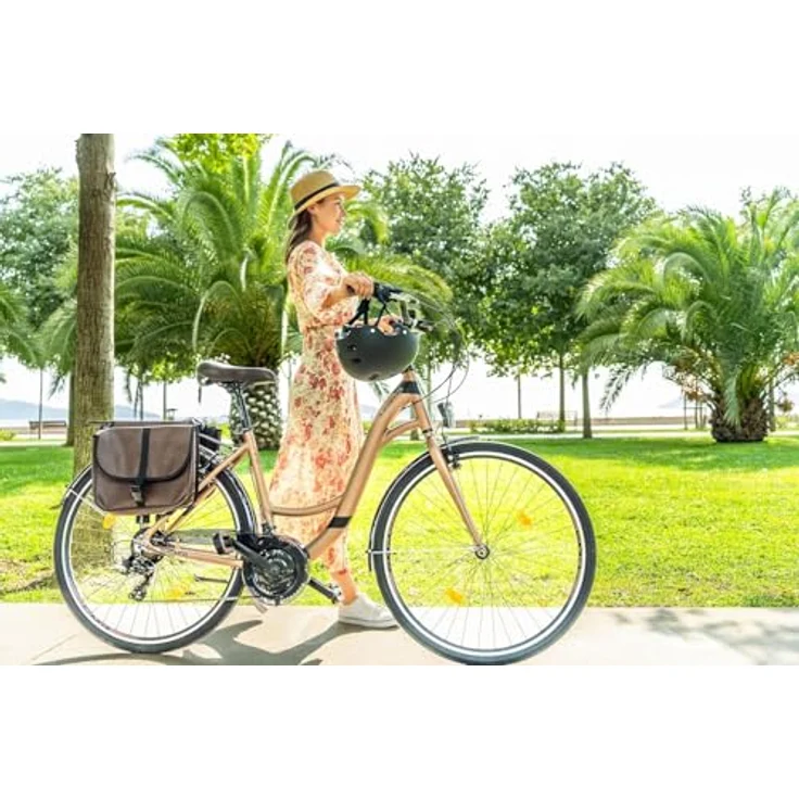 Licorne Bike Stella Plus Premium City Bike, 28 Zoll Aluminium Fahrrad mit 21 Gang-Schaltung, StVZO konform, Weiss – Bild 5