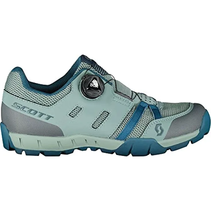 Scott Sport Crus-r BOA, Damen Fahrradhandschuhe mit Boa® Schnellschnürsystem, dunkelgrün/hellgrün, Größe 41.0