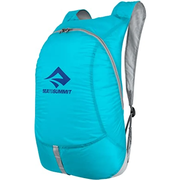 Sea to Summit Ultra-Sil Tagesrucksack 20L, wasserabweisender & ultraleichter Rucksack aus 30D Cordura-Gewebe, 2-Wege-Reißverschluss, Atoll Blue, 72 g – Bild 1