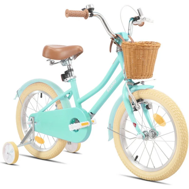 JOYSTAR Kinderfahrrad, stabiles Kinderfahrrad mit Doppelbremssystem, höhenverstellbarem Sattel und abnehmbaren Stützrädern, mehrere Farben verfügbar