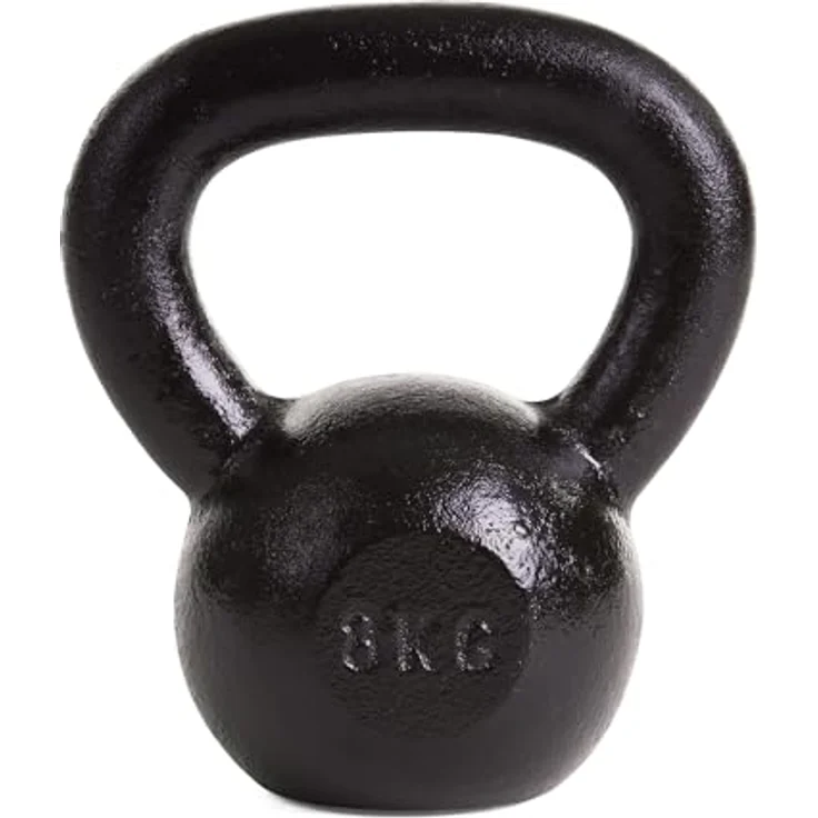 Sport-Thieme Kettlebell 11 Gewichtsstufen, aus massivem Gusseisen, glatter lackierter Griff, für Indoor und Outdoor, 10 Jahre Garantie – Bild 2
