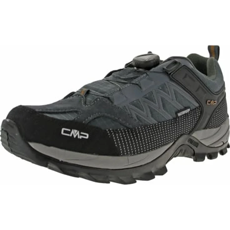 CMP Campagnolo Rigel Low Fitgo, Herren Wanderschuhe, Trekking Schuhe WP, grau, Größe 46 – Bild 1
