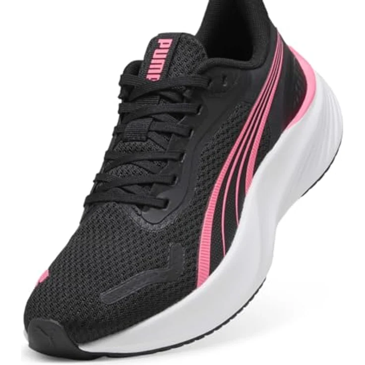 PUMA Pounce Lite Laufschuhe, Schwarz-Sun Struck, Größe EU 42, Mesh-Obermaterial – Bild 3