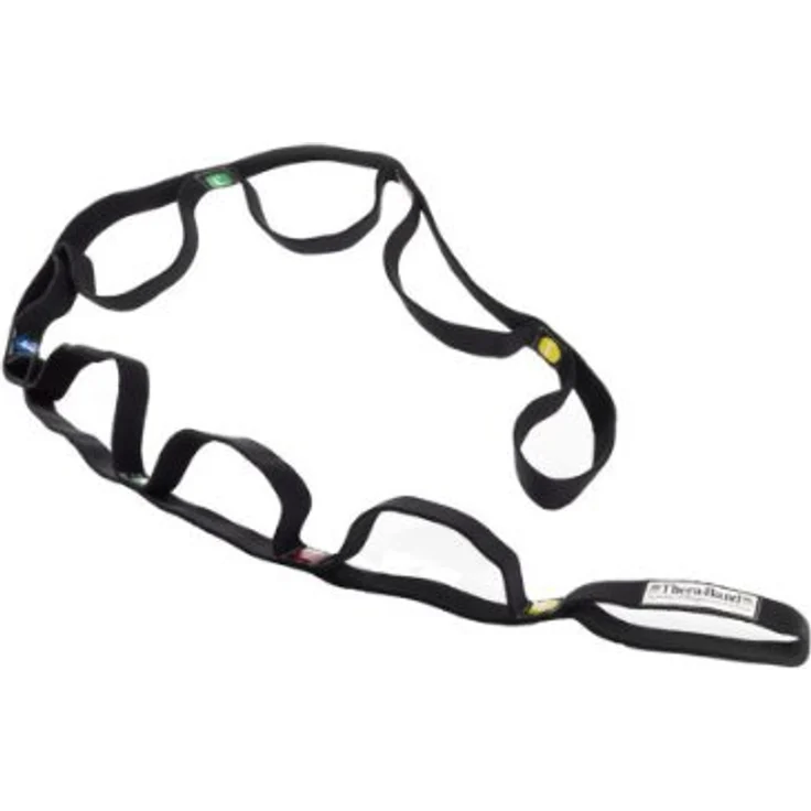 THERABAND Widerstandstrainer Stretching Band, 140 cm, schwarz aus Baumwolle und Latex für Erwachsene – Bild 1