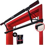 riijk 3 in 1 Premium Klimmzugstange Tür & Dip Barren & Liegestützgriffe +20 cm Höhe für volle Klimmzüge, Kraftstation & Pull Up Bar, Reckstange, Klimmzugstange Türrahmen ohne Schrauben