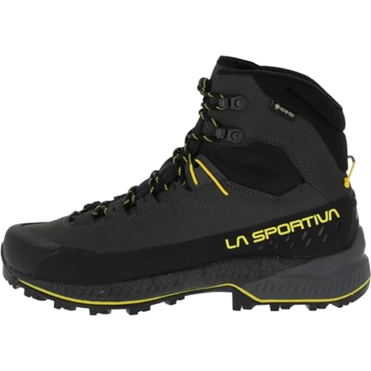 La Sportiva TX5 Evo Mid GTX, wasserdichte Herren Wanderschuhe mit stabiler Sohle und Goretex Membrane, Carbon/Gelb, EU 47 – Bild 4