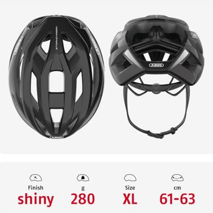 Abus Storm Chaser Shiny Black 60 - 63 cm – Bild 4