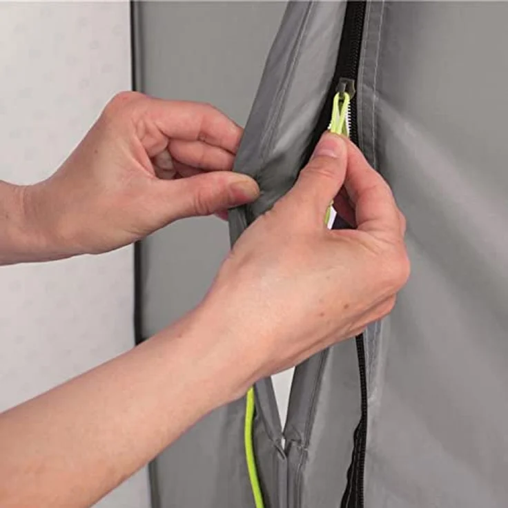 Outwell Seahaven Duschzelt, freistehende Konstruktion mit 1500 mm Wassersäule, grau, für 2 Personen, 6,1 kg – Bild 8