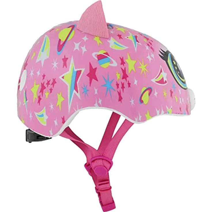 C-Preme Raskullz Astro Cat, Velohelm für Kinder, 3D-Katzennase, leuchtendes Pink, 48-52 cm – Bild 4