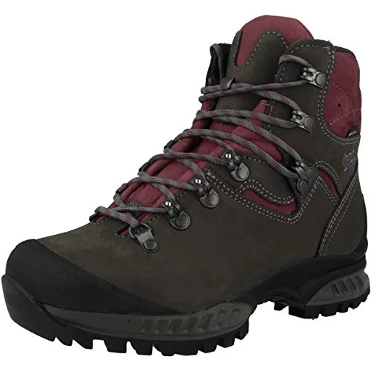 Hanwag Tatra II Lady GTX, Wasserdichter Trekkingstiefel mit GORE-TEX, Farbe asphalt/dark garnet, Größe 37.5 (UK 4.5) – Bild 4