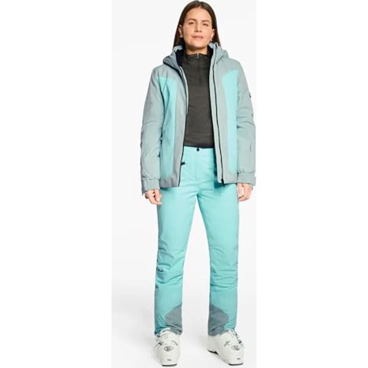 Ziener Skiwear Damen Ski Jacke TARLA-Z, wattiert, wasser- und winddicht, PFAS-frei, eucalyptus - Größe 38 – Bild 5