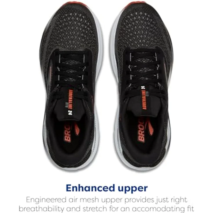 Brooks Adrenaline GTS 24 Herren Laufschuhe, verbesserte Dämpfung, GuideRails®-Support, atmungsaktives Obermaterial, 41 EU – Bild 4