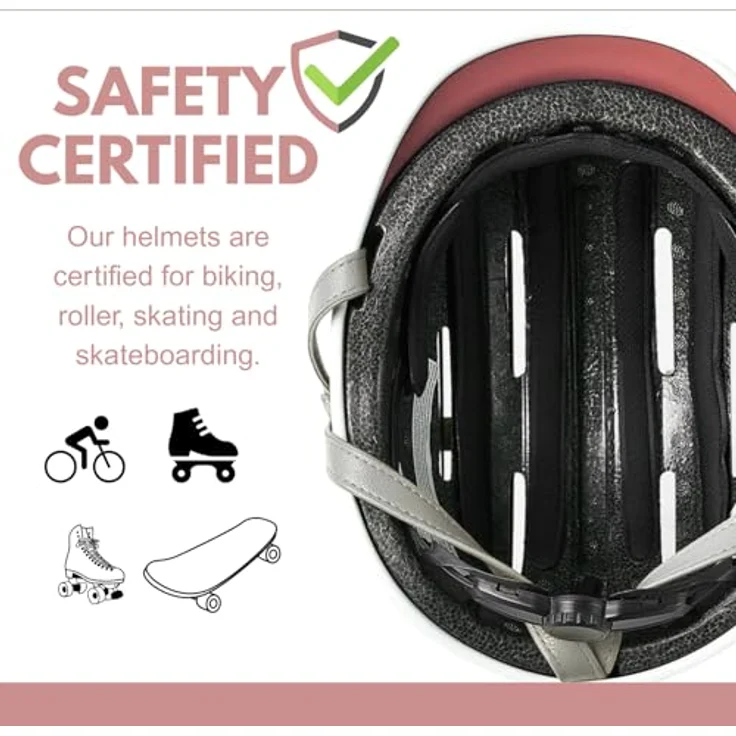 Thousand Junior Fahrradhelm JR Power Pink, Unisize, anpassbares Dial-Fit-System, reflektierende Sticker, veganledernes Kinnband, einhändiger Magnetverschluss – Bild 5