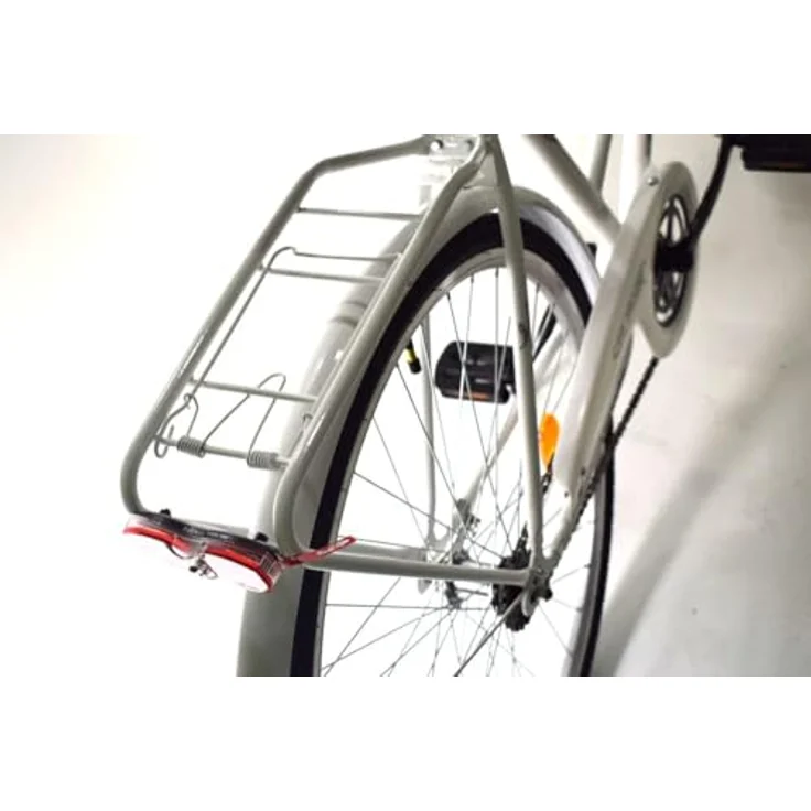 T&Y Trade 28 Zoll Damen Holland City Rad Fahrrad Bike CITYFAHRRAD DAMENFAHRRAD HOLLANDFAHRRAD HOLLANDRAD Rücktrittbremse 1 Gang Beleuchtung STVO Rücktritt Enur Weiß - Robuster Stahlrahmen, Rücktrittbremse, Batteriebetriebene STVO-Beleuchtung – Bild 5