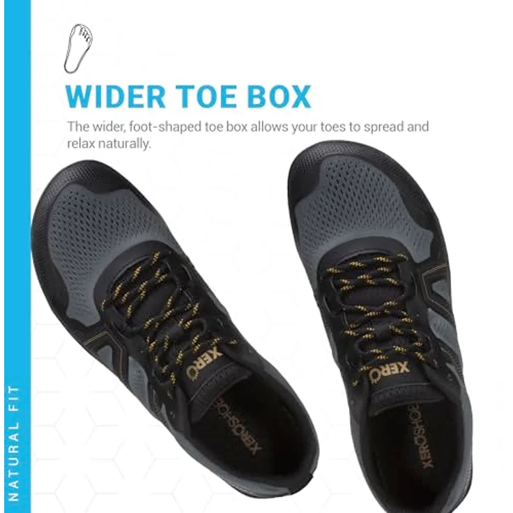 Xero Shoes Mesa Trail II, Herren Laufschuhe für Trailrunning, minimalistische Konstruktion, atmungsaktives Obermaterial, Gummisohle für hohe Traktion, Größe 45, Grün – Bild 2