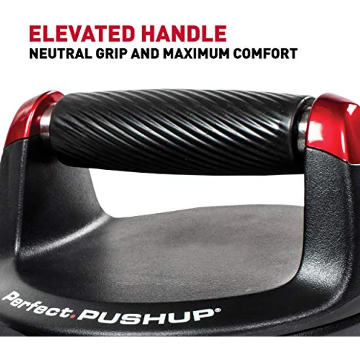 Perfect Fitness Liegestützgriffe Push Up, Fitnessgeräte für Zuhause, Schwarz, 2 Stück – Bild 3