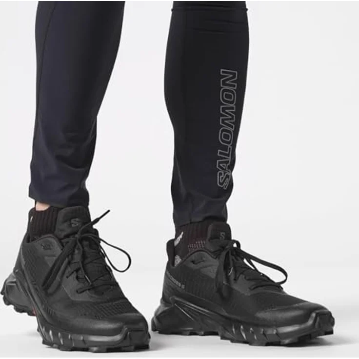 Salomon Alphacross 5 Herren Laufschuhe mit Mesh-Obermaterial, OrthoLite Einlegesohle und Contagrip Außensohle, Schwarz (Größe 44 2/3) – Bild 7