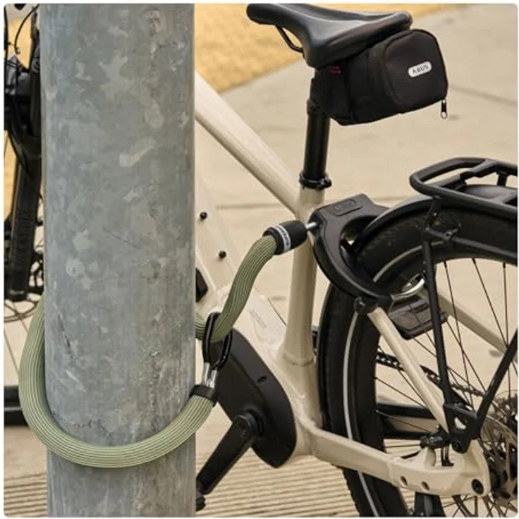 ABUS Einsteckkette Adaptor Chain Superior 7KS, 100 cm lange Stahlkette mit 7 mm Stärke, grün - Fahrradschloss für Fahrrad und E-Bike, passend zu Rahmenschloss oder Alarmbox 2.0 – Bild 3