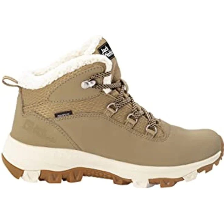 Jack Wolfskin Everquest Mid Texapore, Winterschuh, wasserdicht, warm bis -30 °C, PFC-frei, clay/beige – Bild 1
