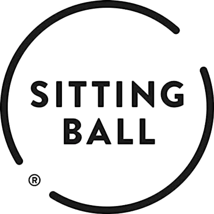 Sitting Point Sitting Ball Sitzball/Gymnastikball ALFA mit Velours-Bezug in Schwarz – Bild 4