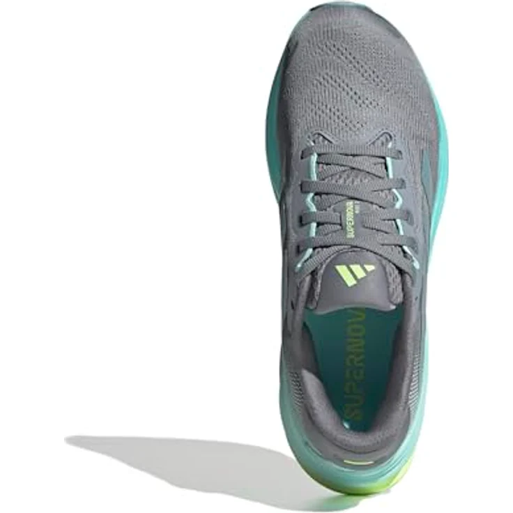 Adidas JQ7691 Laufschuh, Neutral mit atmungsaktivem Mesh, Dämpfung und rutschfester Laufsohle, GREY/MAGRMT/FLAAQU, Größe 39 1/3 – Bild 5