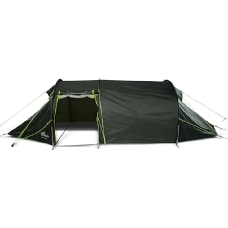 Jack Wolfskin North Tunnel II Tunnelzelt, geräumiges Unisex-Zelt mit Vorraum und 6 Innentaschen, Island Moss, ONE Size – Bild 2