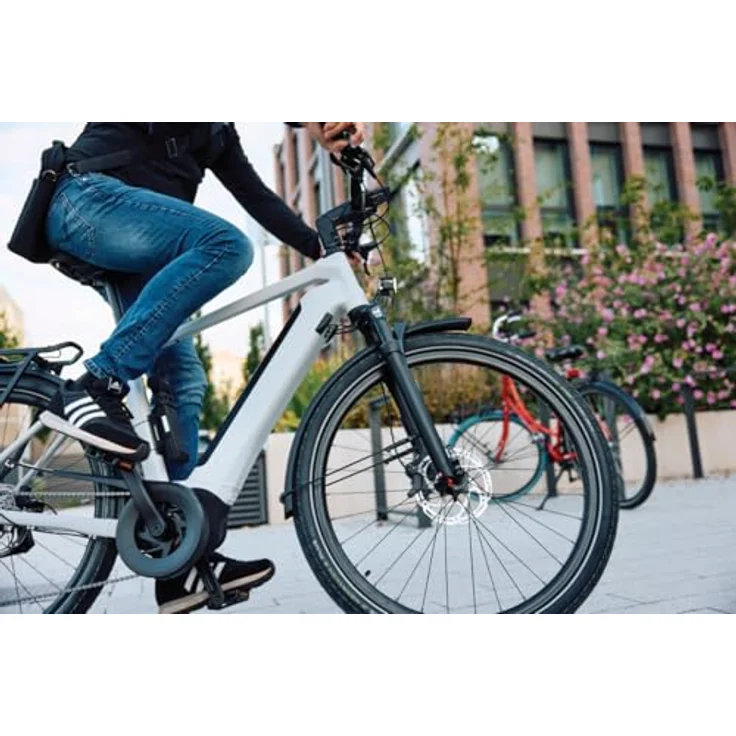 Trelock FS 480 Cops, Veloschloss, 130 cm mit gummierten Sperrstangen und 360° drehbarem Schlosskopf – Bild 8