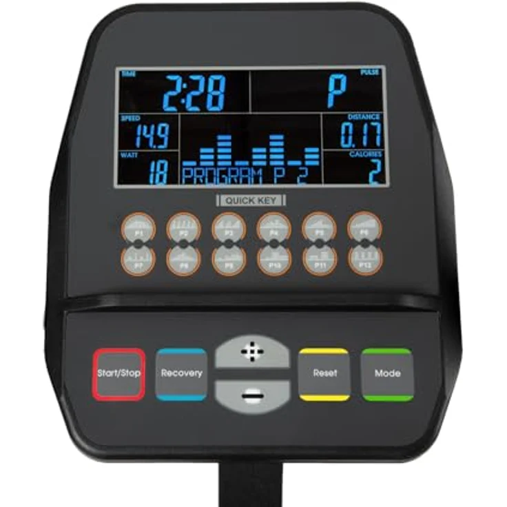 KETTLER Crosstrainer Optima 600, Ellipsentrainer mit 21kg Schwungmasse, 16 Widerstandsstufen, 19 Trainingsprogrammen, LCD-Display, Herzfrequenzmessung, max. Benutzergewicht 136 kg – Bild 2