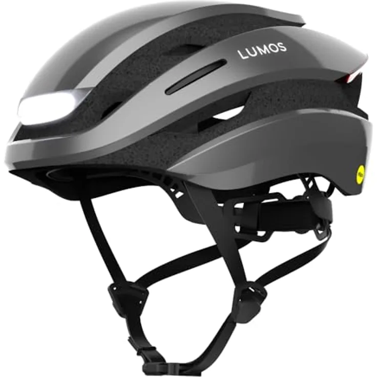 Lumos Velohelm Ultra, integrierte COB-LED-Beleuchtung und Blinker, Größe 61-65 cm