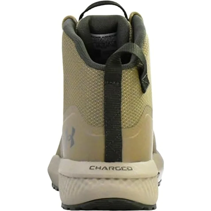 Under Armour Valsetz Mid, Herren Wanderschuhe, leichtes Obermaterial, Charged Cushioning® Dämpfung, Vibram XS Trek Sohle, Grün-Braun, Größe 44 – Bild 3