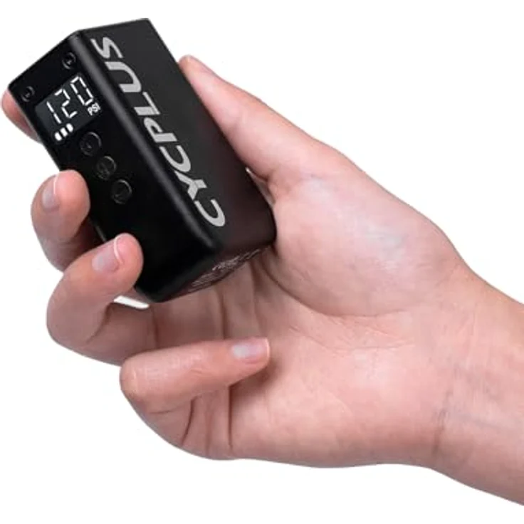 Cycplus AS2 PRO Mini Electric Pump, kompakte elektrische Fahrradpumpe mit 120 PSI, USB-C Schnellladung, für Presta und Schrader Ventile – Bild 1