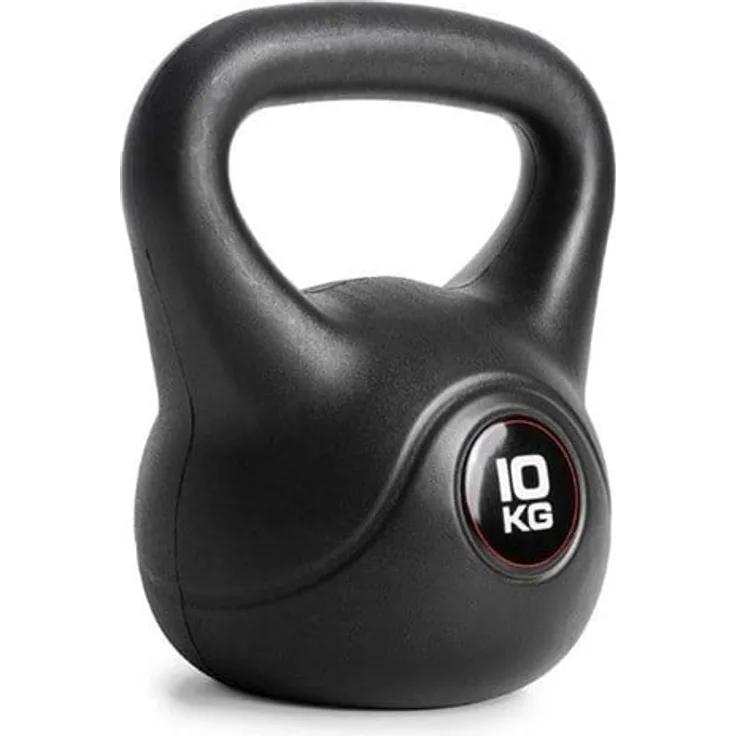 Gymstick Vinyl Kettlebell 10 kg, kostengünstige Kettlebell für funktionelles Ganzkörpertraining im modernen Design