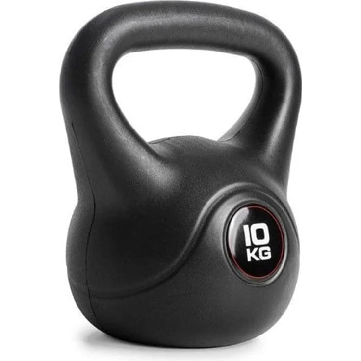 Gymstick Vinyl Kettlebell 10 kg, kostengünstige Kettlebell für funktionelles Ganzkörpertraining im modernen Design