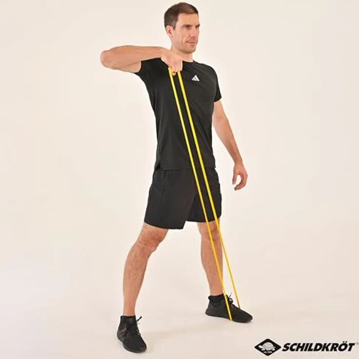 Schildkröt® Super Band Extra Light, Premium Widerstandsbänder 6-12kg, 208 cm, 13mm Breite, Gelb, Mini-Fitnessstudio für Zuhause und unterwegs, 960225 – Bild 2