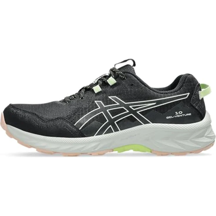 ASICS Gel Venture 10 W, Damen Trailrunningschuhe mit GEL™-Technologie und stark profiliertem Grip, Black/WisperGreen, Größe 38 – Bild 3