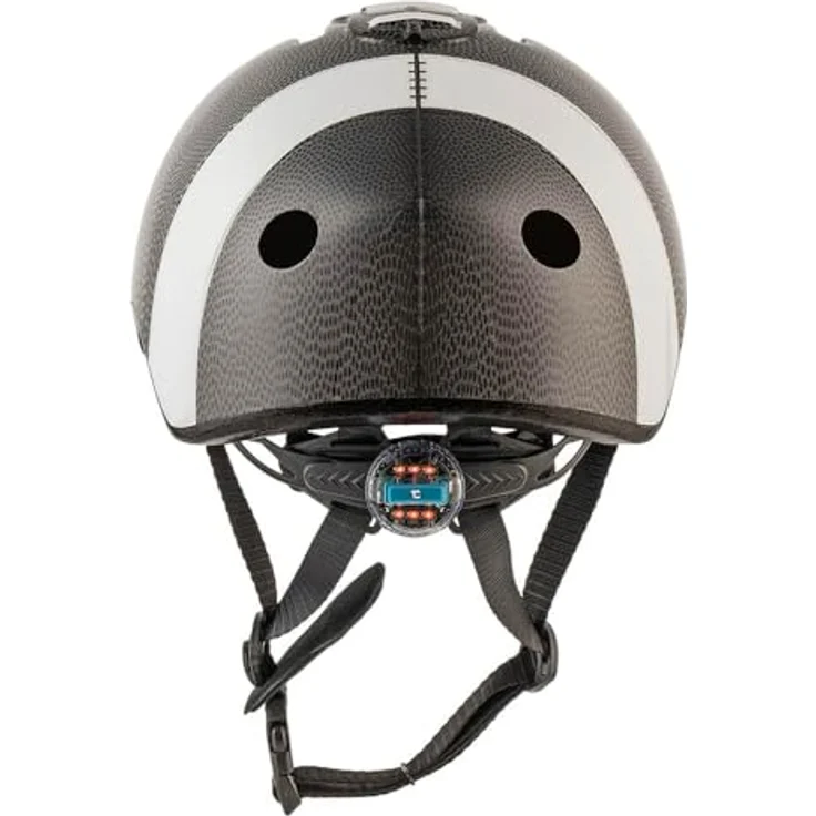 Crazy Safety Football Fahrradhelm, schwarz, für Kinder (49 - 55 cm) mit leichtem Design, optimaler Passform und Belüftungssystem – Bild 4