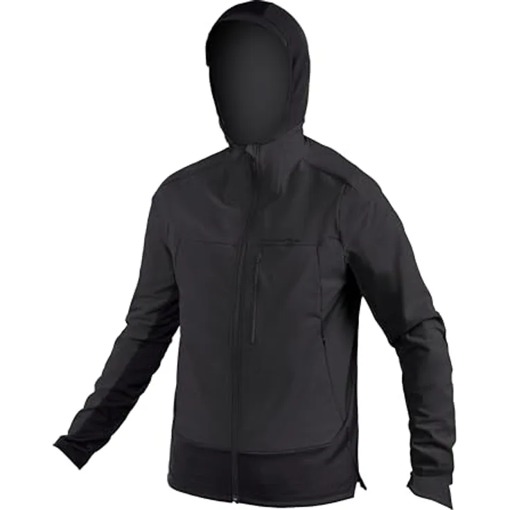 Endura Mt500 Polartec Jacke, Thermo-Midlayer für Mountainbiken mit Wind- und Nieselregen-Schutz, Schwarz