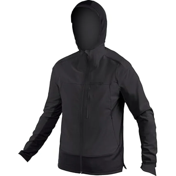 Endura Mt500 Polartec Jacke, Thermo-Midlayer für Mountainbiken mit Wind- und Nieselregen-Schutz, Schwarz – Bild 1
