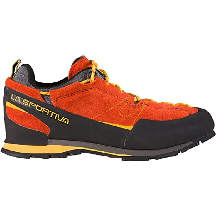 La Sportiva Boulder X, Herren Zustieg Schuhe mit grippiger Sohle und patentiertem Schnürsystem, rot, EU 43 – Bild 3