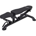 MAXXUS Universal Trainingsbank PRO - 8-fach verstellbare Rückenlehne, 3-fach verstellbarer Sitz, bis 300kg belastbar - Hantelbank, Schrägbank, Negativbank, Multifunktions Fitnessbank, Flachbank, Bankdrücken, Zuhause