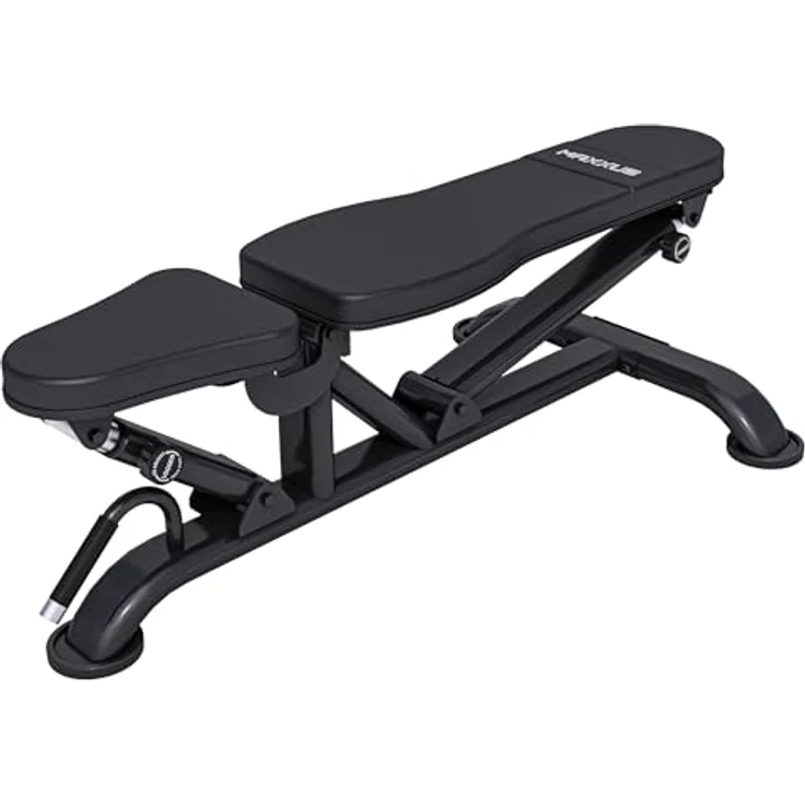 MAXXUS Universal Trainingsbank PRO - 8-fach verstellbare Rückenlehne, 3-fach verstellbarer Sitz, bis 300kg belastbar - Hantelbank, Schrägbank, Negativbank, Multifunktions Fitnessbank, Flachbank, Bankdrücken, Zuhause – Bild 1