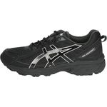 Asics Gel-Venture 6, Laufschuhe mit Gel-Technologie und Traction-Muster, Schwarz/Schwarz, Größe 42