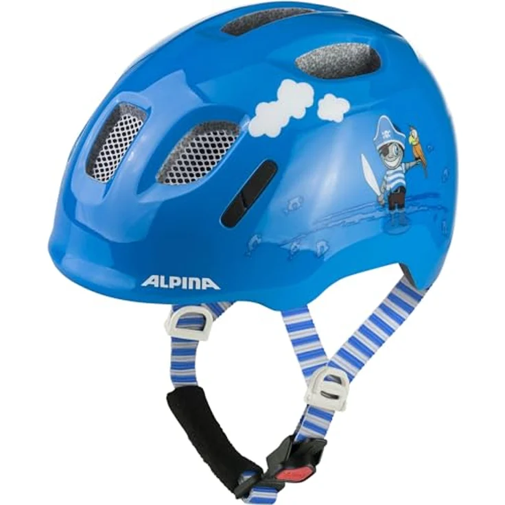 ALPINA Kinder-Helm Ximo 2, ahoi gloss, mit höhenverstellbarem 360° Fitsystem und Inmold-Bauweise für optimalen Sitz und Schutz – Bild 1