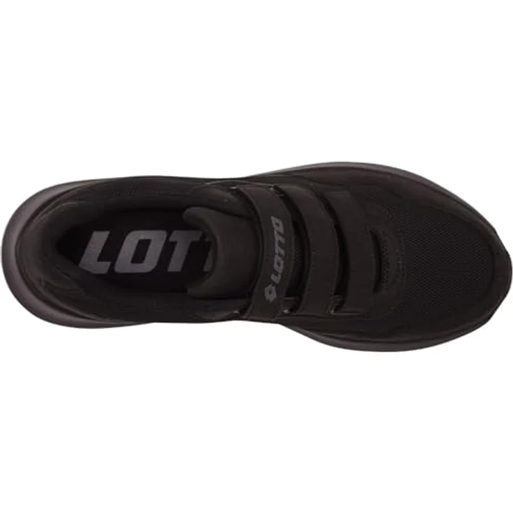 Lotto Herren-Sneaker CONNECT VL OC, Laufschuhe mit Klettverschluss und Gummi-Sohle, schwarz-grau, EU Größe 36 – Bild 5