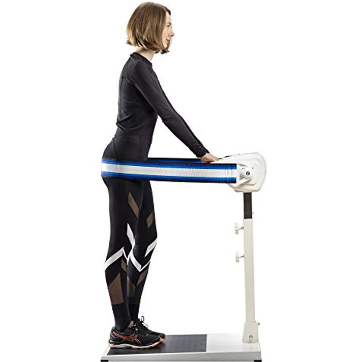 MASPO Bandmassagegerät MASPO Topfit 3000 PROFI Bandmassagegerät inkl. 3 Massagegurten, blau/weiß – Bild 7