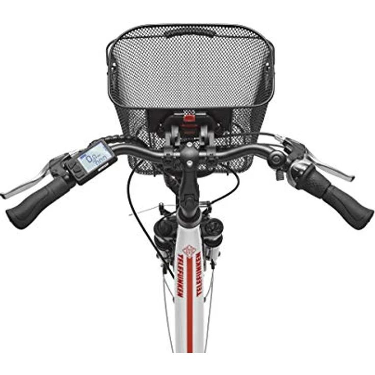 Telefunken E-Bike Elektrofahrrad Alu, RC657 Multitalent, 7-Gang Shimano Nabenschaltung, Pedelec Citybike leicht mit Fahrradkorb, Weiß - Preisvergleich – Bild 4